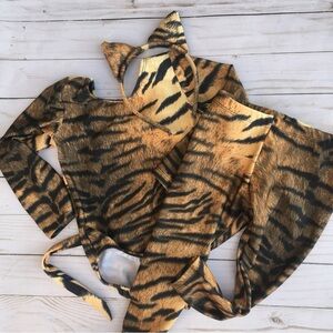 Kids Tiger Costume Set - Black and Tan